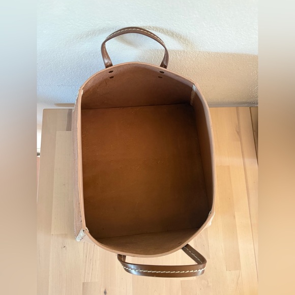 Anthropologie Flynn leather basket - Picture 6 of 8